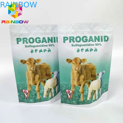 50g 100g Tas Kunci Zip 20% Oxytetracycline Serbuk Larut Obat Hewan Kemasan