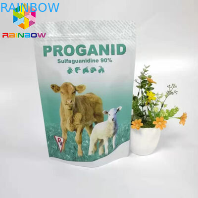 Kantong Aluminium Foil Buhul Bawah, Kemasan Makanan Anjing, Tas Makanan Hewan yang Dapat Ditutup Kembali