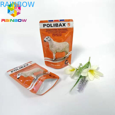 Kantong Aluminium Foil Buhul Bawah, Kemasan Makanan Anjing, Tas Makanan Hewan yang Dapat Ditutup Kembali