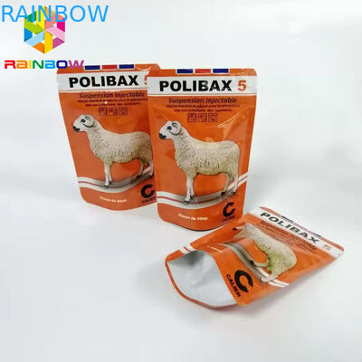 Kantong Aluminium Foil Buhul Bawah, Kemasan Makanan Anjing, Tas Makanan Hewan yang Dapat Ditutup Kembali