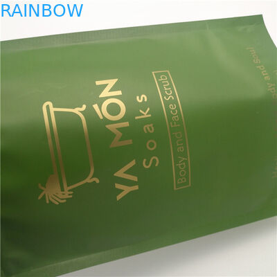 Aluminium Foil Bawah Gusset Bags Anti Bocor Pencetakan Logo Ziplock Packaging