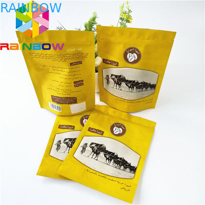 Digital Printing Stand Up Foil Packaging Bags Bahan Laminate Logo Disesuaikan