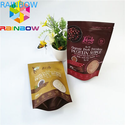 Digital Printing Stand Up Foil Packaging Bags Bahan Laminate Logo Disesuaikan