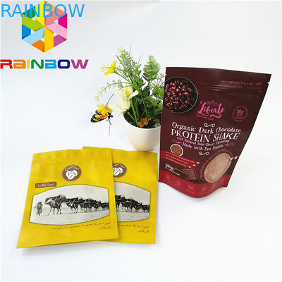 Digital Printing Stand Up Foil Packaging Bags Bahan Laminate Logo Disesuaikan