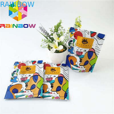 Mylar Stand Up Zipper Pouch Bags Dessert Teh Kopi Packing Bukti Bau Didaur Ulang