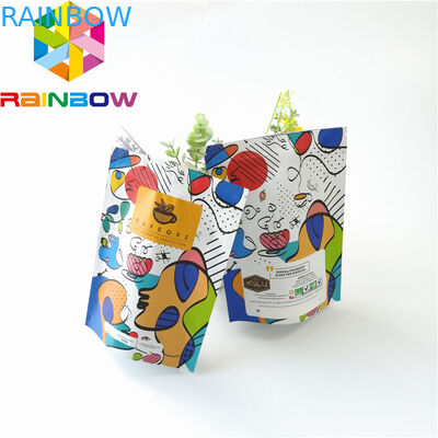 Kemasan Kantong Plastik Stand Up Ziplock, Reusable Aluminium Foil Coffee Bag