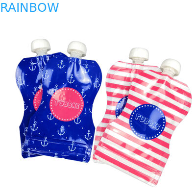 Reusable Baby Food Spout Pouch Kemasan Bahan Laminasi CMYK Warna Untuk Minuman
