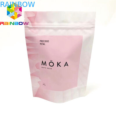 Matt Finish Cbd Bath Salt Kantong Plastik Kemasan Aluminium Foil Ditutup Kembali Untuk Makanan