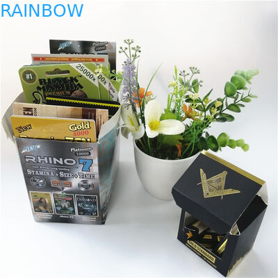 Peningkatan Seksual Laki-laki Kemasan Blister Kemasan Kotak Display Kertas 350g 400g Untuk Kapsul