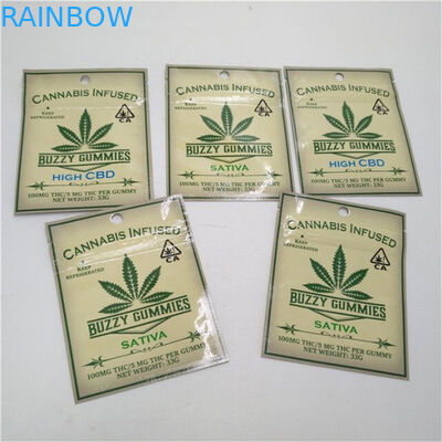 Kustom Dicetak Anak Bukti Ziplock Tas Mylar Gummies Pouch Kratom Pill Sachet