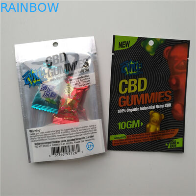 Pencetakan Gravnre Dupa Herbal Kemasan CBD Gummies Baggies Seksual Sachet Untuk Bunga Herbal