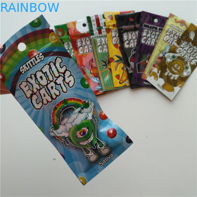 Vape Cartridge Aluminium Foil Packaging Bags Exotic Cart Pouch Logo Kustom
