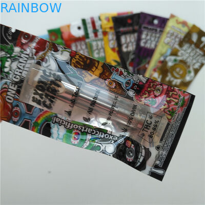 Vape Cartridge Aluminium Foil Packaging Bags Exotic Cart Pouch Logo Kustom