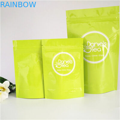 Matt Permukaan Kantong Plastik Kemasan, Kantong Teh Kemasan Teh Aluminium Foil Disesuaikan