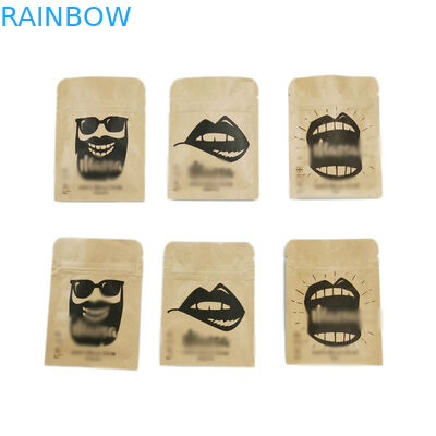 Kemasan Makanan Stand Up Zipper Pouch Tas Plastik Daur Ulang Ziplock Untuk Kacang