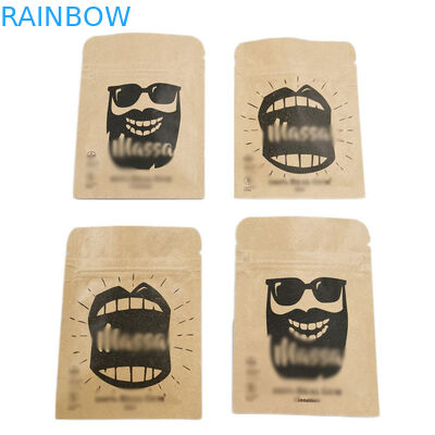 Kemasan Makanan Stand Up Zipper Pouch Tas Plastik Daur Ulang Ziplock Untuk Kacang