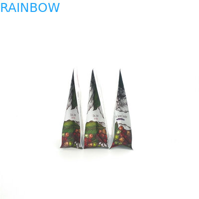 Double Ziplock Mylar Bottom Gusset Bags Biodegradeble Kemasan Plastik Dengan Katup