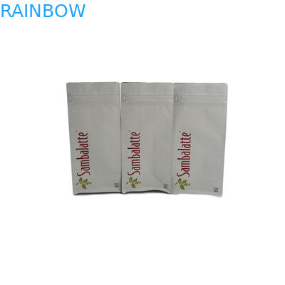 Double Ziplock Mylar Bottom Gusset Bags Biodegradeble Kemasan Plastik Dengan Katup