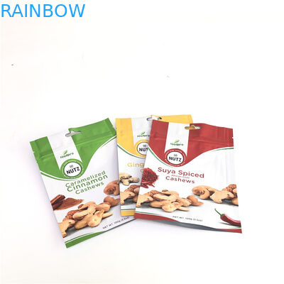 Biodegradable Stand Up Zipper Bags Kustom Gravure Printing Untuk Kemasan Makanan