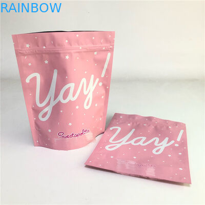 Biodegradable Stand Up Zipper Bags Kustom Gravure Printing Untuk Kemasan Makanan