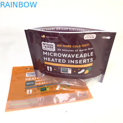 Ritsleting Stand Up Tas Microwave Custom Printing Biodegradable 120-180 Mic Tebal