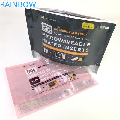 Ritsleting Stand Up Tas Microwave Custom Printing Biodegradable 120-180 Mic Tebal