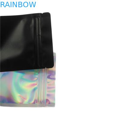 Matte Permukaan Kantong Plastik Kemasan Aluminium Foil Ritsleting Tas Kecil Untuk Makanan