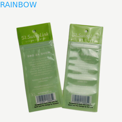 Tiga Sisi Disegel Tansparent Depan Tas Kesehatan Makanan Wrapper Zipper Top Disesuaikan