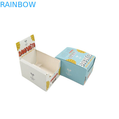 Kotak Kertas Daur Ulang Kemasan Pencetakan Warna-warni Makanan Penyimpanan Logo Disesuaikan