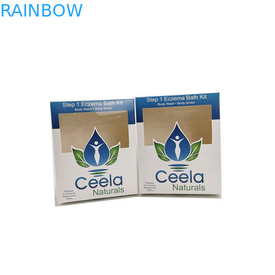 Karton Putih Glossy Kertas Kemasan Kotak Ritel Aplikasi Perawatan Kulit Pembersih Tubuh