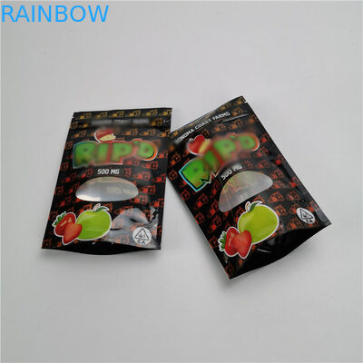 CBD 3 Segel Sisi Kustom Dicetak Kantung Stand Up Tas Kemasan Foil Bahan Laminasi