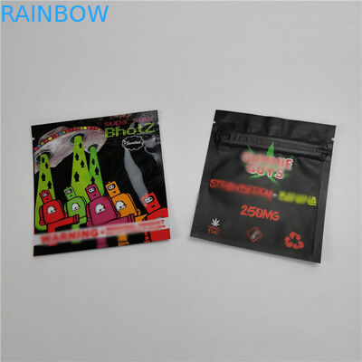 Bahan Laminated Stand Up Coffee Pouches 8oz Plastik Ziplock Hemp CBD Packaging