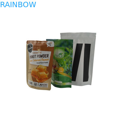 Durable Ziplock Mylar Bags Aluminium Foil Suplemen Kacang Dilaminasi Bubuk