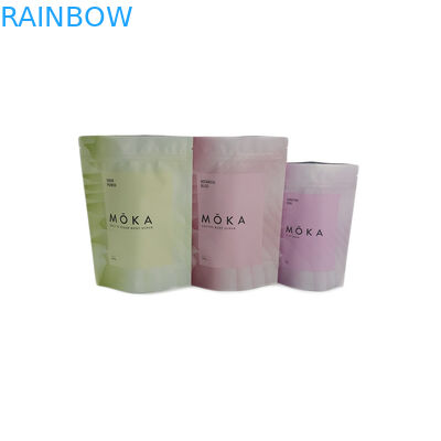 Matte Finish Foil Kantung Kemasan Plastik Aluminium Foil Zipper Mylar Bags