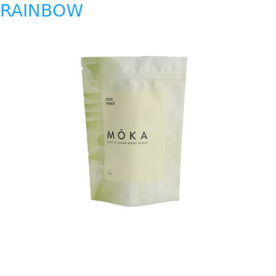 Pencetakan Kustom Stand Up Kantong Aluminium Foil Dapat Digunakan Kembali Matt Ziplock Coffee Tea Bag