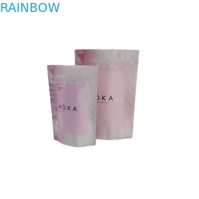 Kopi Teh Kemasan Makanan Kantong Aluminium Foil Stand Up Pouch Cetak Kustom Ziplock