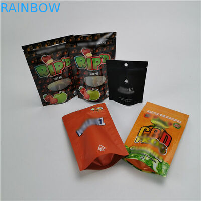 Matte Clear Stand Up Pouch Pembungkus, Bau Tahan Ritsleting Tas Tahan Anak