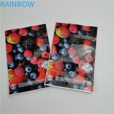 Emas Matte Warna Kantong Plastik Ritsleting Kantong Anak Untuk Pengemasan Gummies