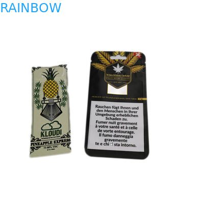 Heat Seal Stand Up Zipper Pouch Bags Didaur Ulang Kemasan Tembakau / Rokok