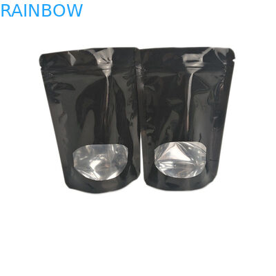 Foil Depan Transparan Berjajar Gravure Printing Stand Up Zipper Pouch Bags