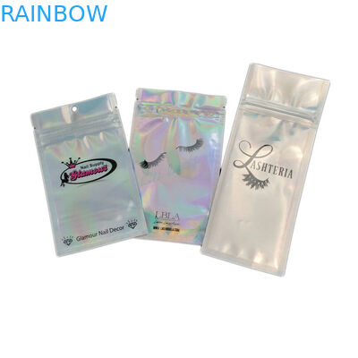 Clear Holographic Zip Lock CMYK Color Tas Kemasan Kosmetik