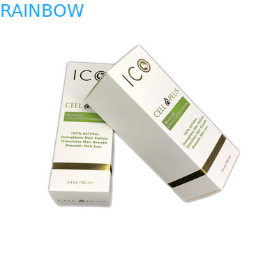 Putih Karton Kosmetik Hot Stamping Kemasan Kotak Kertas