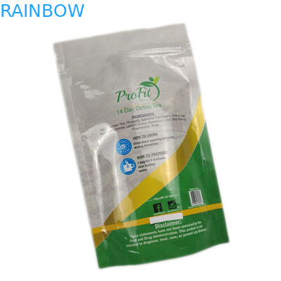 Dapat Dipulihkan Kembali Zip Lock Glossy Surface Tea Packaging Kantong