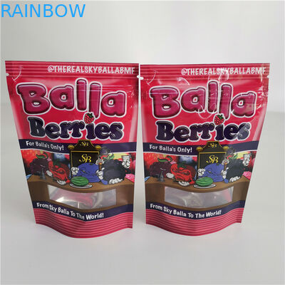 CBD Weed Stand Up Gravure Printing Kantung Plastik Kemasan