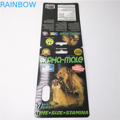 CMYK Warna Disesuaikan Kartu Kemasan Kertas Pil Plastik