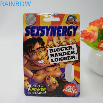 CMYK Warna Disesuaikan Kartu Kemasan Kertas Pil Plastik