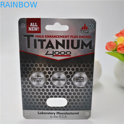 CMYK Warna Disesuaikan Kartu Kemasan Kertas Pil Plastik