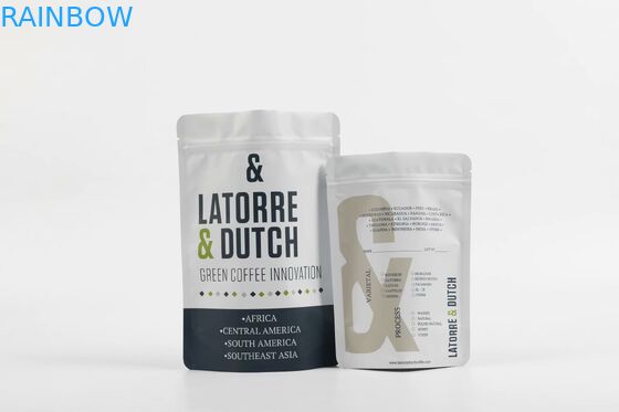 Bau Bukti Kacang CMYK Mencetak Stand Up Food Pouch