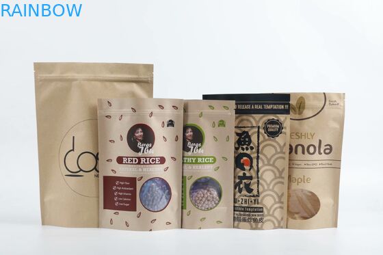 Cookies Bukti Kelembaban Berdiri Kantung Kertas Kraft