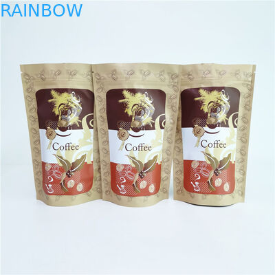 Digital Printing 250g Stand Up Ziplock Coffee Bag Untuk Biji Kopi